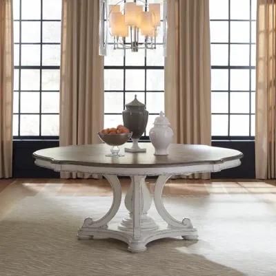 Magnolia Manor Antique White Round Dining Table