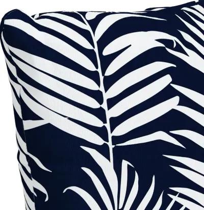 18" Navy Palm Throw Pillow - Skyline Furniture