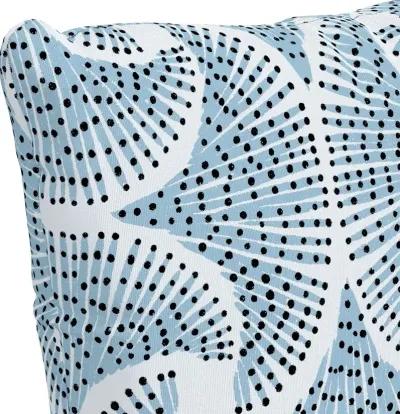 18" Sea Fan Blue Pillow - Skyline Furniture