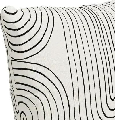 18" Oblong Black Ink Pillow - Skyline Furniture