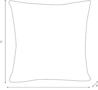 22" Oblong Black Ink Pillow - Skyline Furniture