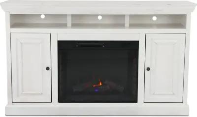 Largo White 67" Fireplace TV Stand