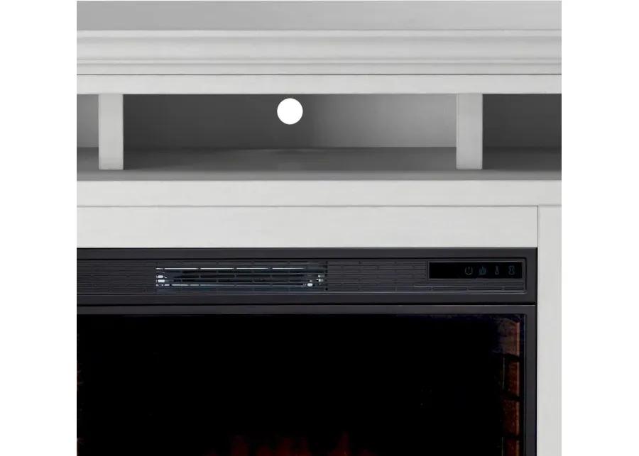 Largo White 67" Fireplace TV Stand