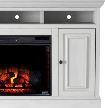 Largo White 67" Fireplace TV Stand