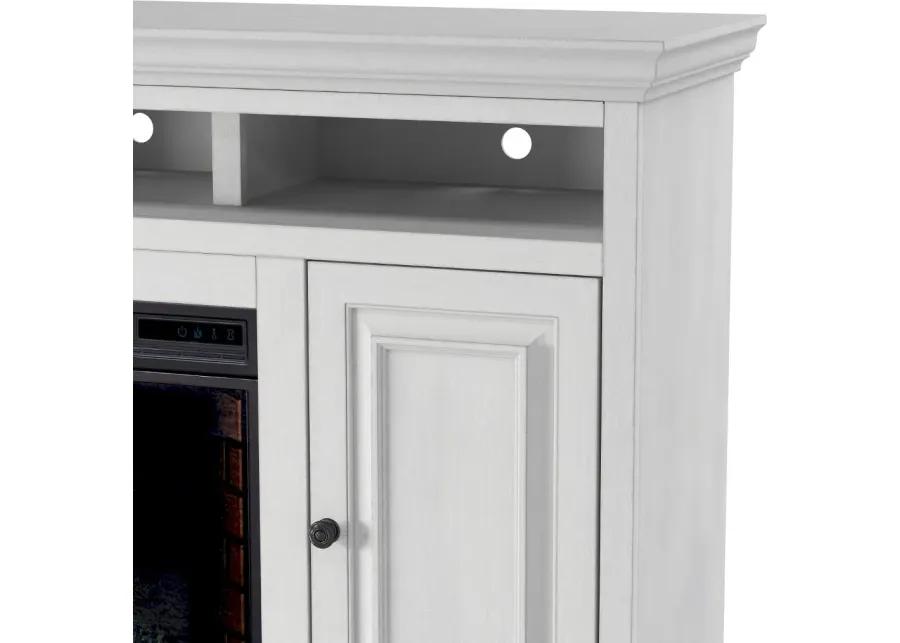 Largo White 67" Fireplace TV Stand