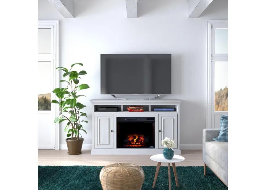 Largo White 67" Fireplace TV Stand