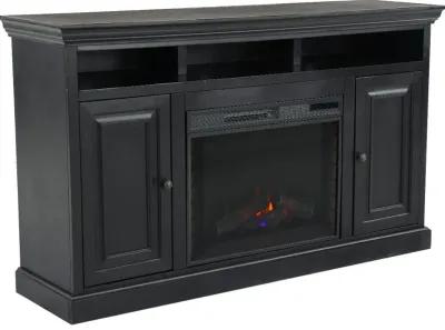 Largo Black 67" Fireplace TV Stand