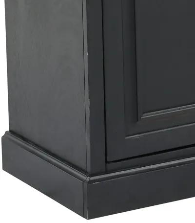 Largo Black 67" Fireplace TV Stand