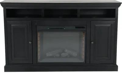 Largo Black 67" Fireplace TV Stand