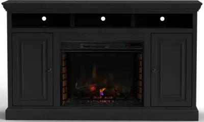 Largo Black 67" Fireplace TV Stand