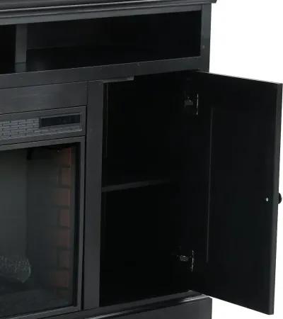 Largo Black 67" Fireplace TV Stand