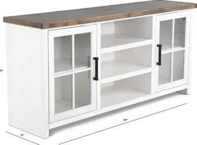 Hampton White 67" TV Stand