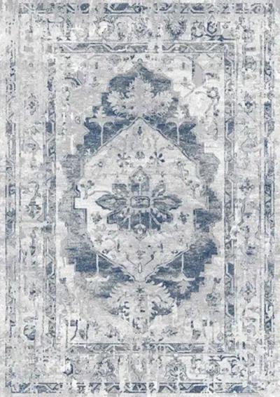 Chorus 5 x 8 Elegant Gray Blue Area Rug