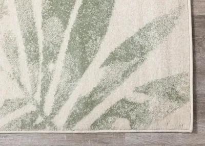 Focus 5 x 8 Botanical Cream Green Area Rug