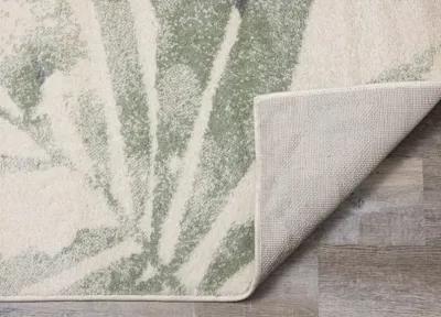 Focus 5 x 8 Botanical Cream Green Area Rug