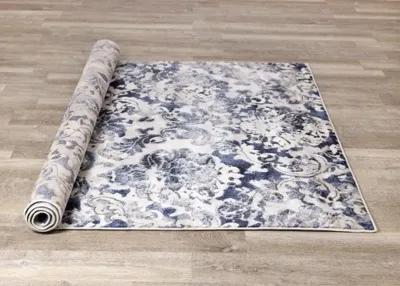 Alida 5 x 8 Elegant Cream Blue Area Rug