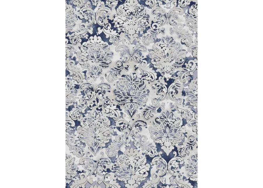 Alida 5 x 8 Elegant Cream Blue Area Rug