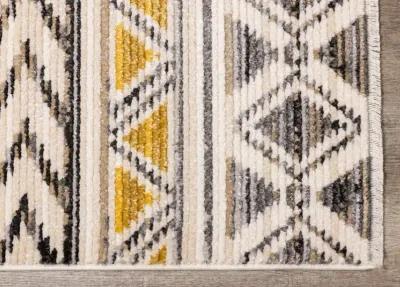 Calabar 5 x 8 Yellow Gray Area Rug