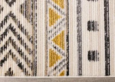 Calabar 5 x 8 Yellow Gray Area Rug