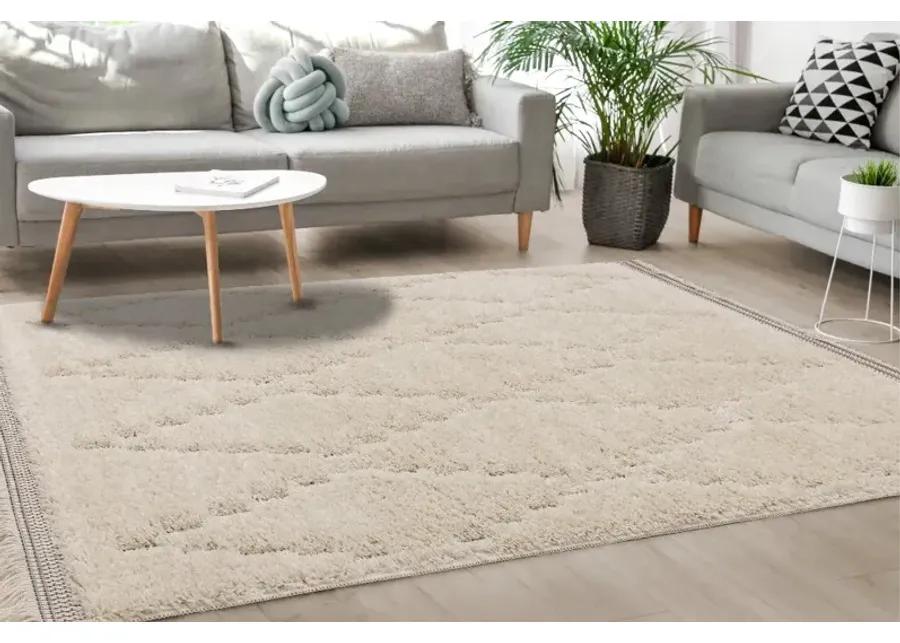 Novato 8 x 11 Chic Cream Shag Rug