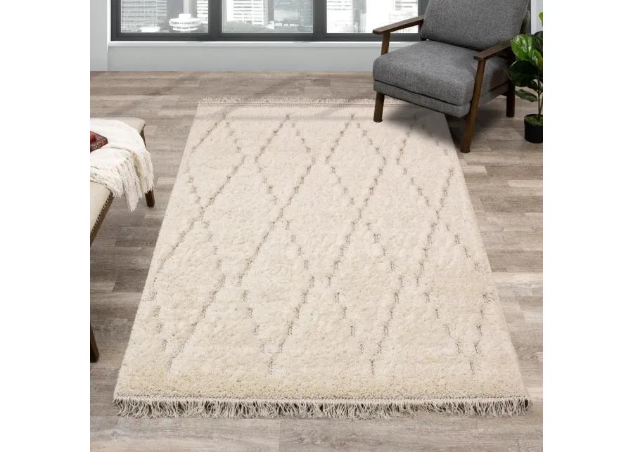 Novato 8 x 11 Chic Cream Shag Rug