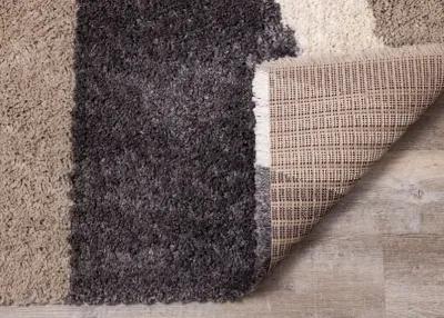 Rondo 8 x 11 Abstract Beige Cream Shag Rug