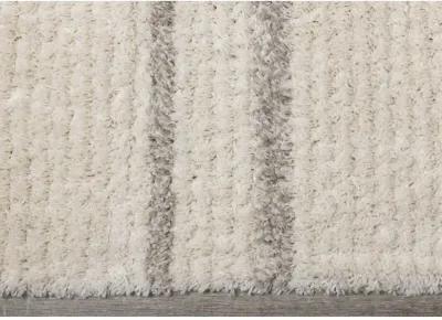 Rondo 5 x 8 Striped Cream Shag Rug