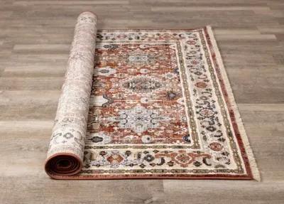 Samira 8 x 10 Orange Multicolor Area Rug