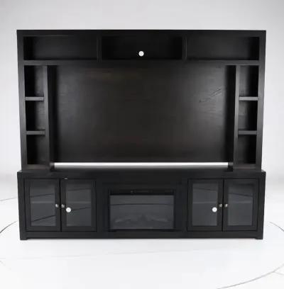 Avery Loft Ghost Black 97" Fireplace Entertainment Wall