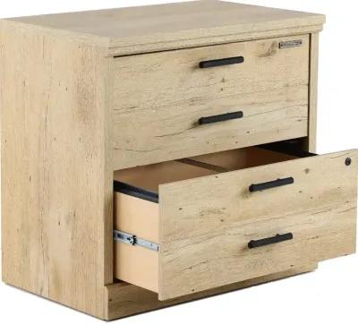 Aspen Post Prime Oak Lateral File Cabinet