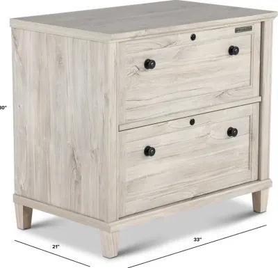 Hammond Chalk Oak Lateral File Cabinet