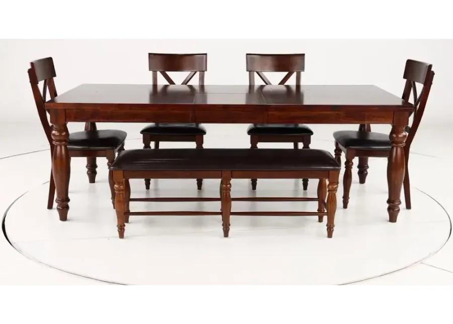 Kingston Brown 6 Piece Dining Set