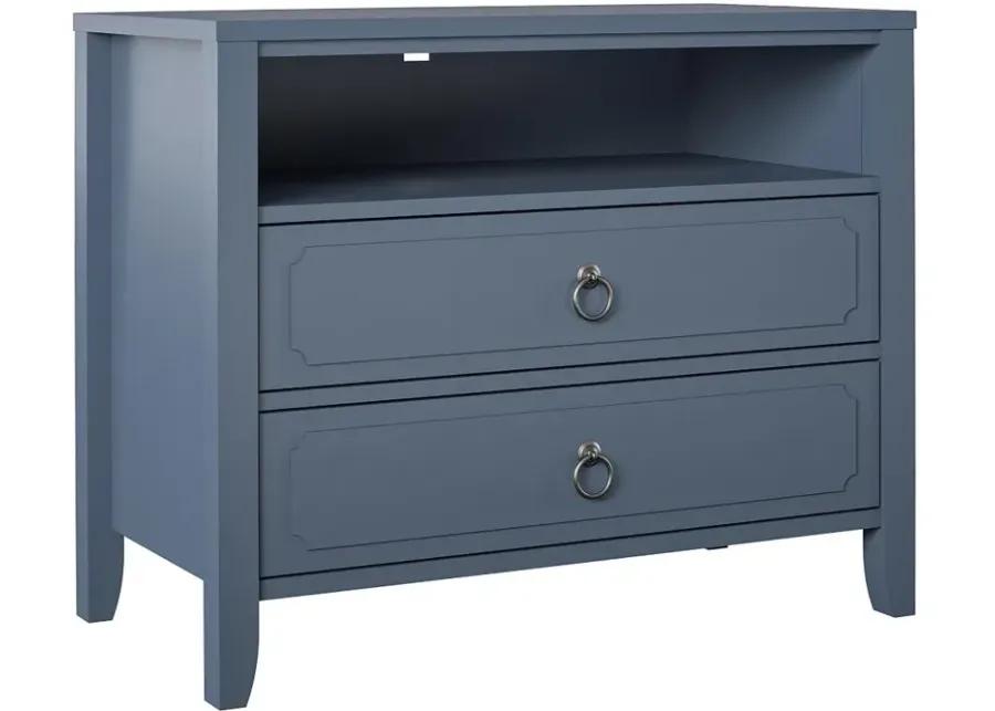 Her Majesty Cottage Blue 2-Drawer Nightstand