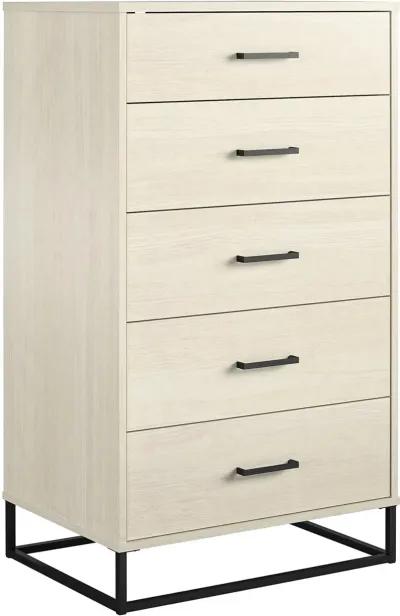 Kelly Transitional Ivory Oak 5-Drawer Dresser