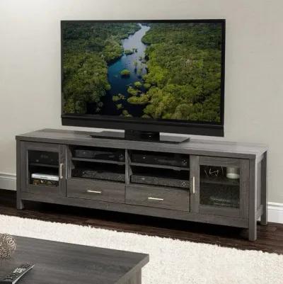 Hollywood Contemporary 71" Dark Grey TV Cabinet