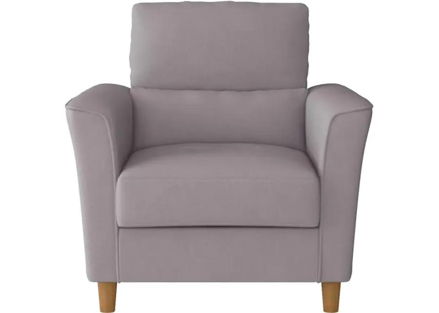 Georgia Contemporary Light Grey Upholstered Accent Chair