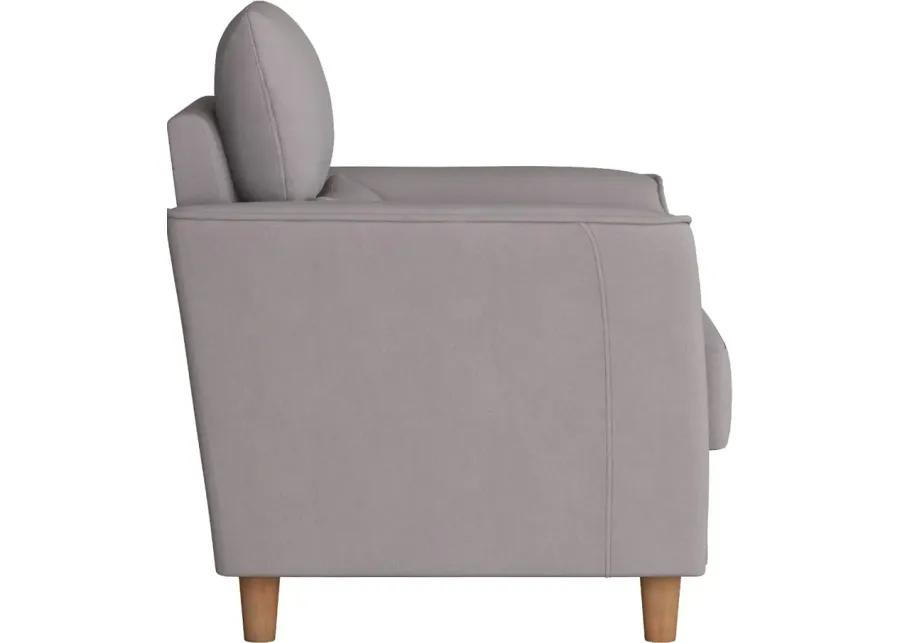 Georgia Contemporary Light Grey Upholstered Accent Chair