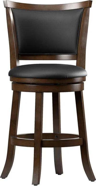 Woodgrove Black Swivel Counter Height Stool, Set of 2