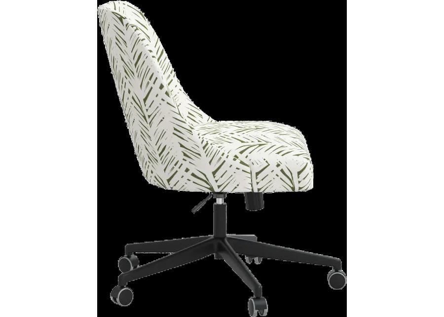 Spencer Brush Palm Leaf Office Chair - Skyline Furniture