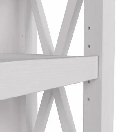 Key West White Oak 2-Shelf Bookcase - Bush Furniture