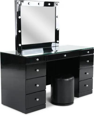 Avery Black 3 Piece Vanity Set