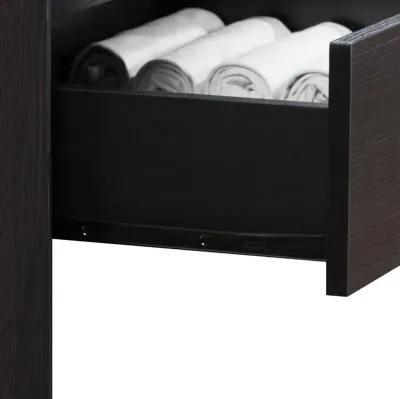 Newport Contemporary Black Five Drawer Tall Dresser