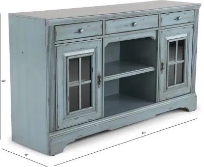 Mountain Breeze Blue 64" TV Stand