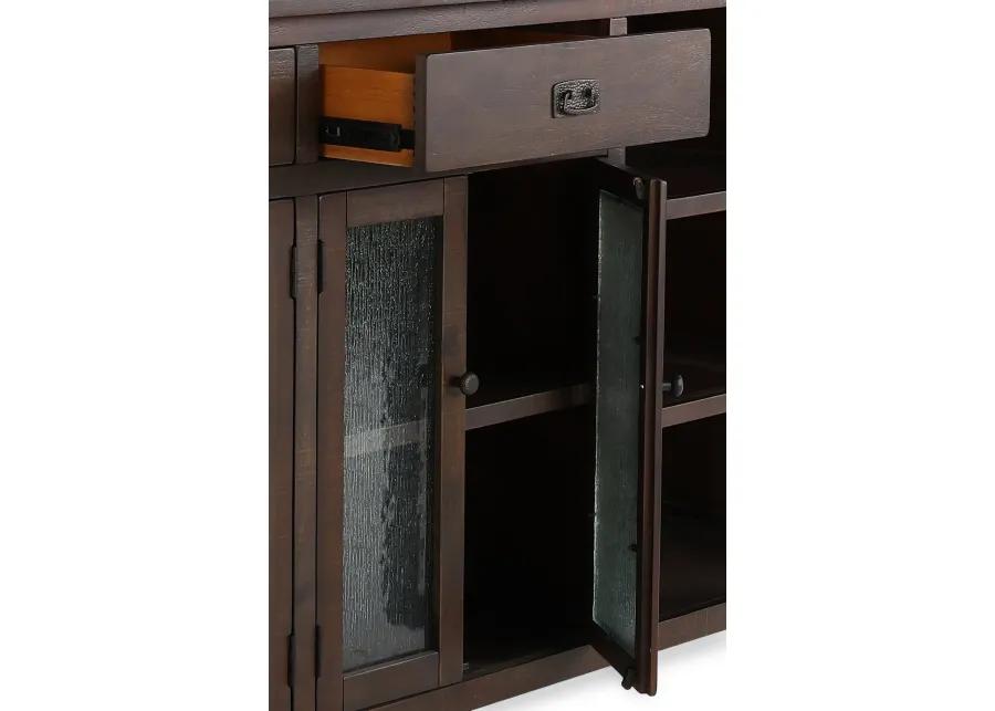 Homestead Dark Brown Buffet and Hutch