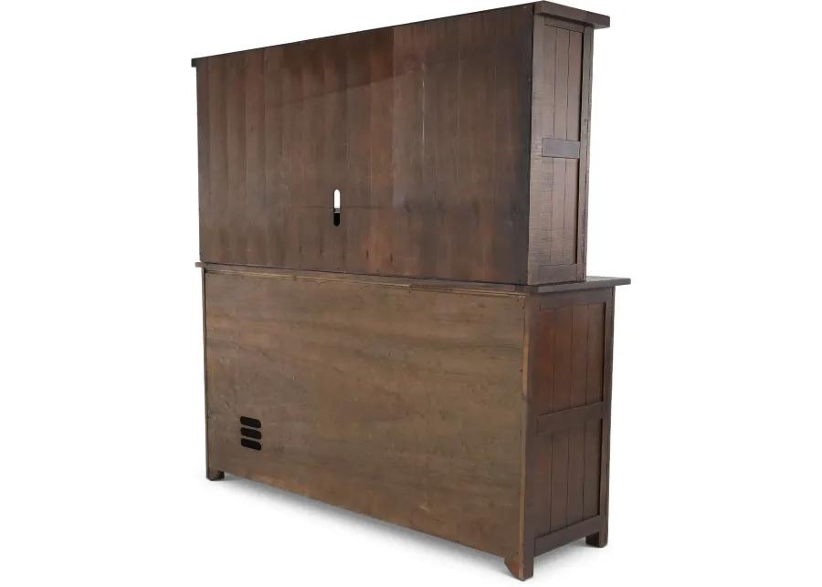 Homestead Dark Brown Buffet and Hutch