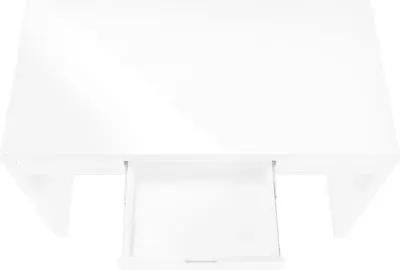 Modern 48 Inch Glossy White Computer Desk