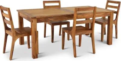 Hidden Haven Natural 5 Piece Dining Set