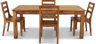 Hidden Haven Natural 5 Piece Dining Set