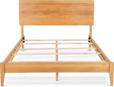 2 West Natural King Platform Bed