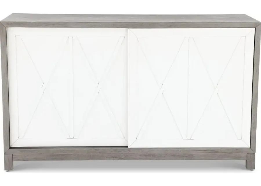 Palmetto Heights White and Gray Server